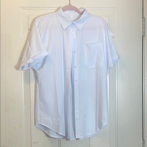 New No Tag Classic White Women’s Top Blouse Size XL